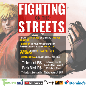 Techvana Fighting on the Streets Poster